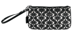 Peyton Dream Wristlet, Canvas, Black/White, 4*